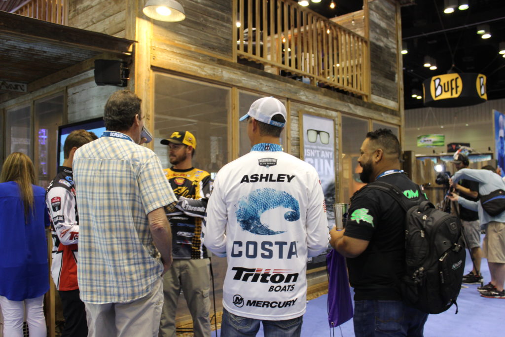 Happy Hour with Casey Ashley at the Costa booth at ICAST 2017 Co-Anglers.com
